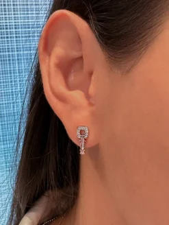 Lock and Key Diamond Studs