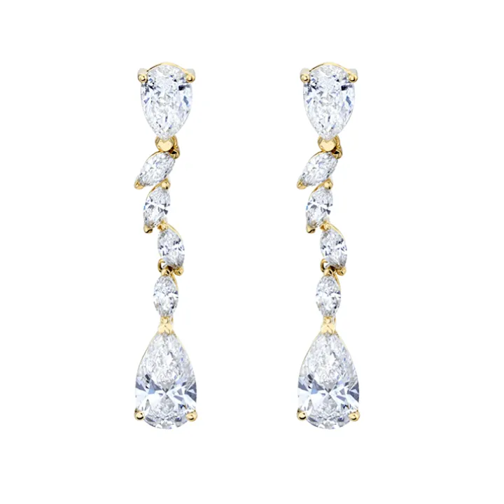 Lordie Diamond Drop Earrings