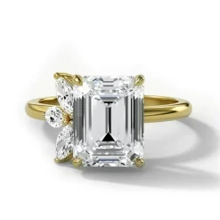 Lotus Diamond Engagement Ring
