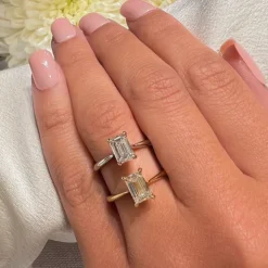 Madonna Emerald Engagement Ring