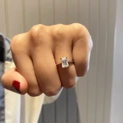 Madonna Emerald Engagement Ring