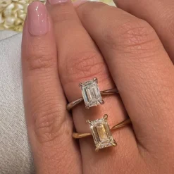 Madonna Emerald Engagement Ring