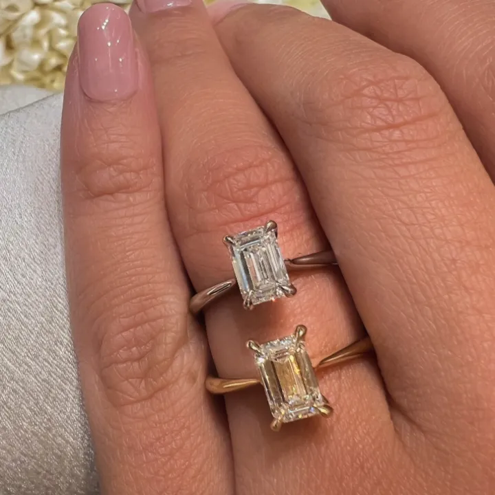 Madonna Emerald Engagement Ring
