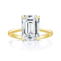 Madonna Emerald Engagement Ring