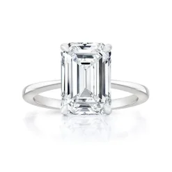 Madonna Emerald Lab Grown Engagement Ring