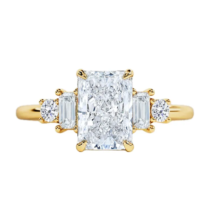 Malva Radiant Five Stone Engagement Ring