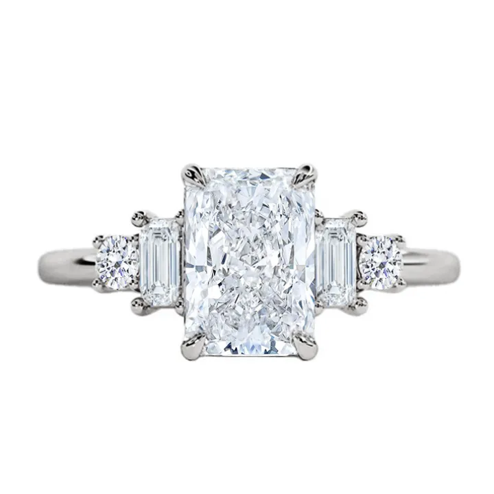 Malva Radiant Five Stone Engagement Ring