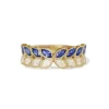 Marquise Diamond and Blue Sapphire Butterfly Band