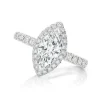 Marquise Halo Lab Grown Engagement Ring