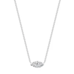Marquise Solitaire Lab Grown Diamond Necklace