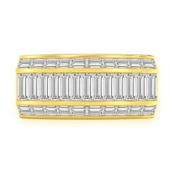 Mens Baguette Diamond Ring