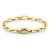 Men's Chain Link Bracelet with Pavé Diamonds