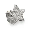 Men's Iced Out Diamond Star Ring
