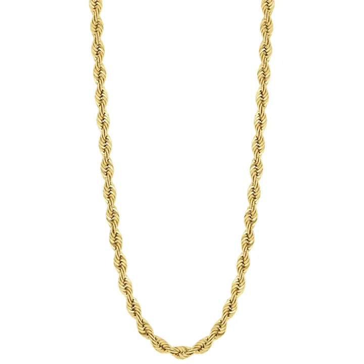 Men's Solid Gold Rope Chain