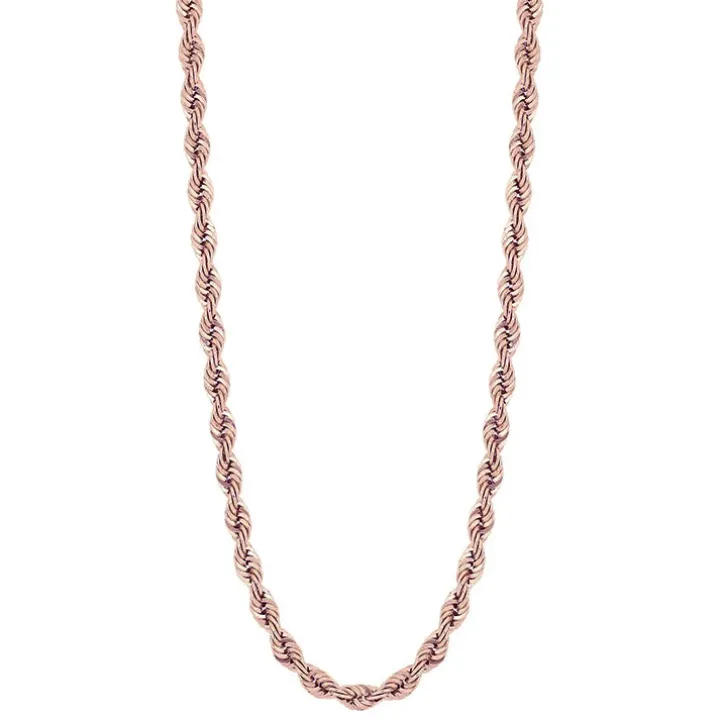 Men's Solid Gold Rope Chain
