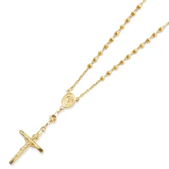 Men's Solid Gold Rosary Bracelet