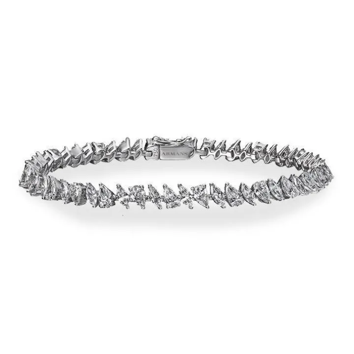 Mixed Pear & Marquise Tennis Bracelet