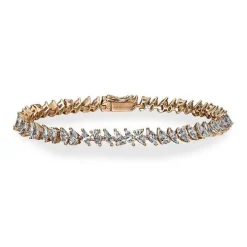 Mixed Pear & Marquise Tennis Bracelet