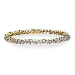 Mixed Pear & Marquise Tennis Bracelet