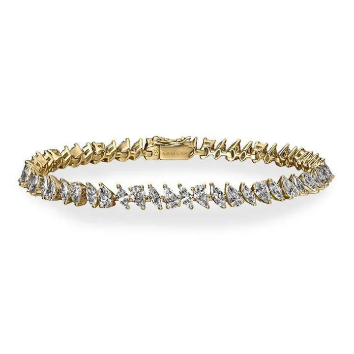 Mixed Pear & Marquise Tennis Bracelet