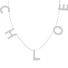 Multi Diamond Initial Necklace