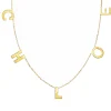 Multi Solid Gold Initial Necklace