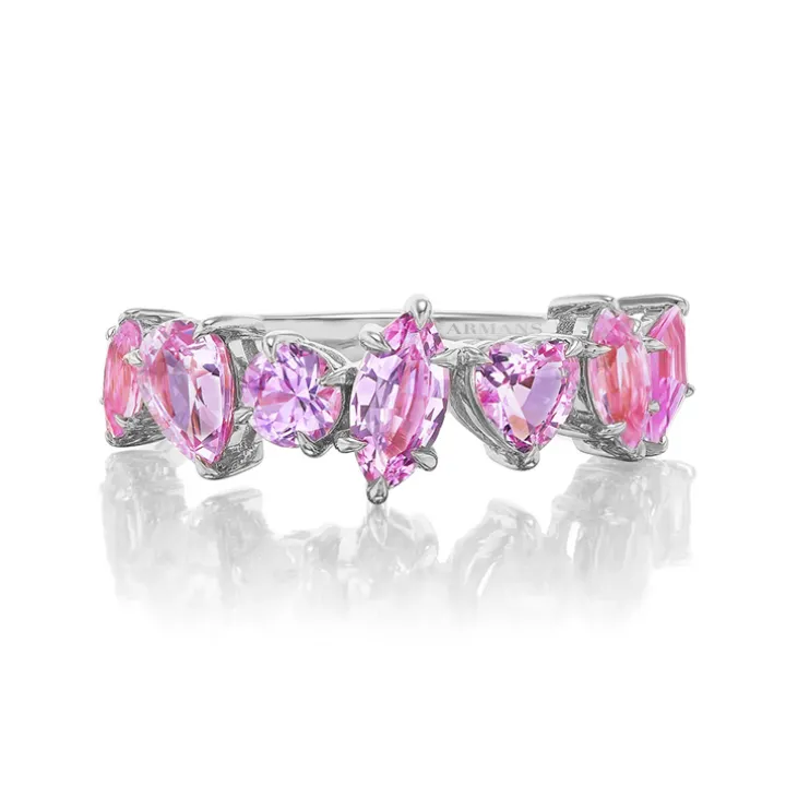 Multi-Shaped Pink Sapphire Ring