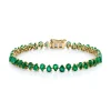 Multiway Pear Green Emerald Tennis Bracelet