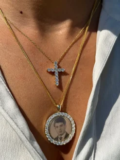 Mumbo Jumbo Diamond Cross Necklace