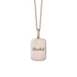 Nameplate Dog Tag Necklace