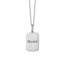 Nameplate Dog Tag Necklace