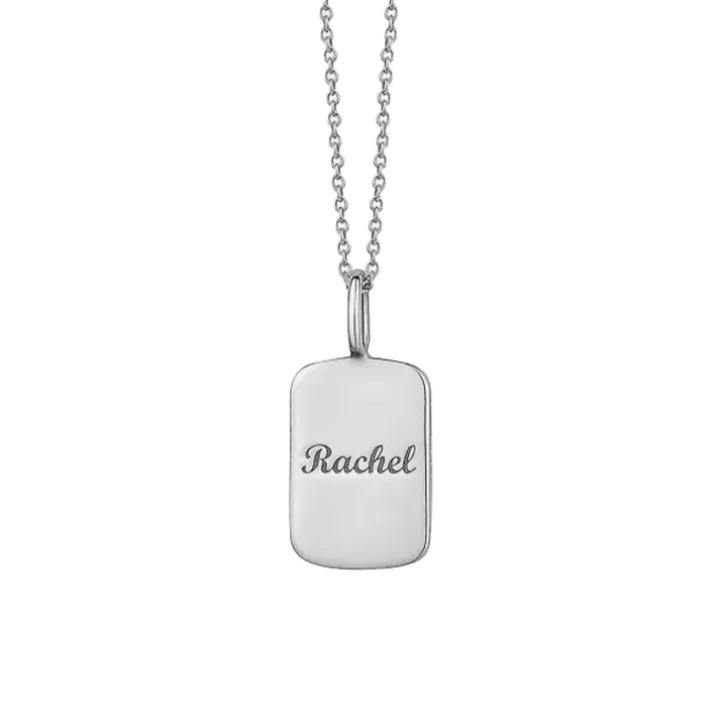 Nameplate Dog Tag Necklace