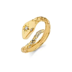 Neriah Diamond Snake Ring