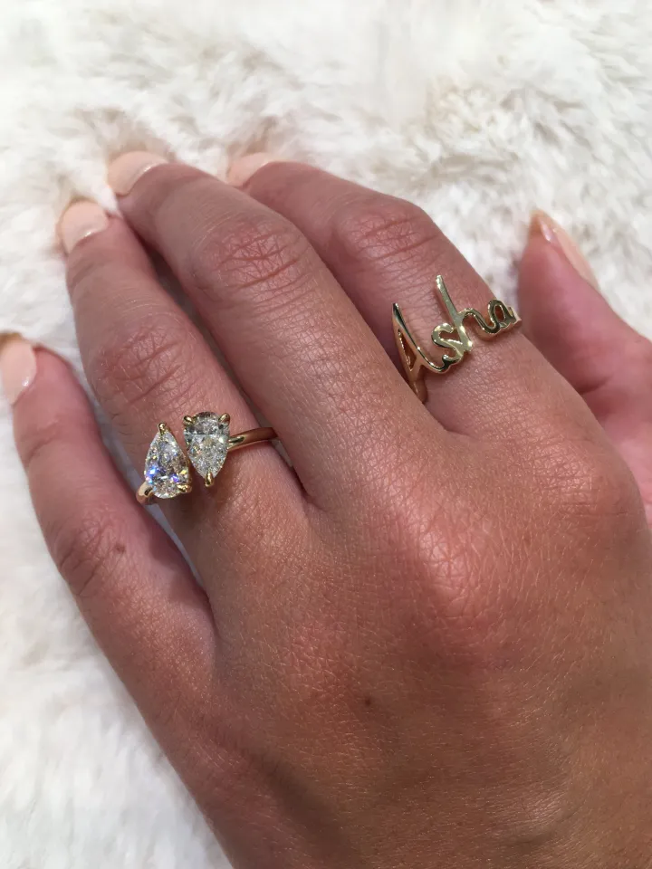 Nia Two Stone Engagement Ring