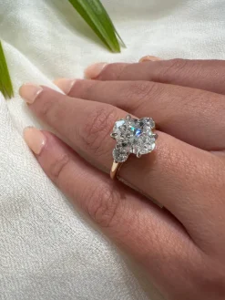 Nia Two Stone Lab Grown Engagement Ring