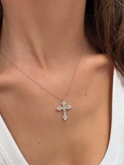Orthodox Diamond Cross Necklace