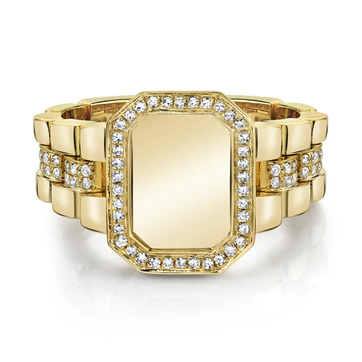 Osten Diamond Signet Ring