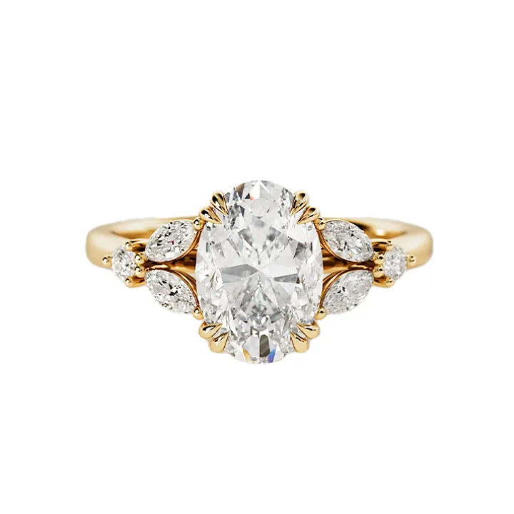 Oval Harmony Diamond Engagement Ring