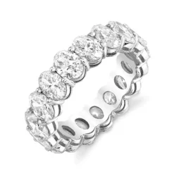 Oval Lab Grown Diamond Wedding Band