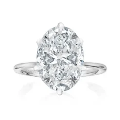 Oval Madison 6 Claw Lab Grown Engagement Ring