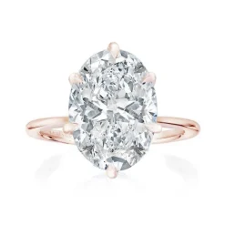 Oval Madison 6 Claw Lab Grown Engagement Ring