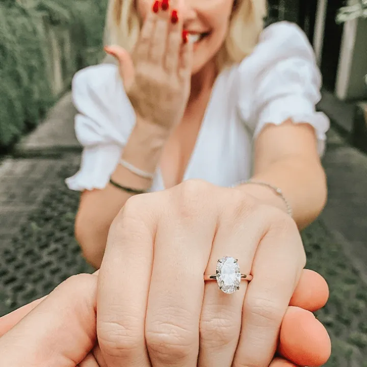 Oval Madison Lab Grown Engagement Ring
