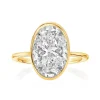Oval Oriana Bezel Set Engagement Ring