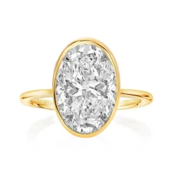 Oval Oriana Bezel Set Engagement Ring