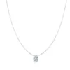 Oval Solitaire Diamond Pendant