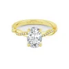 Oval Twist Lab Grown Engagement Ring