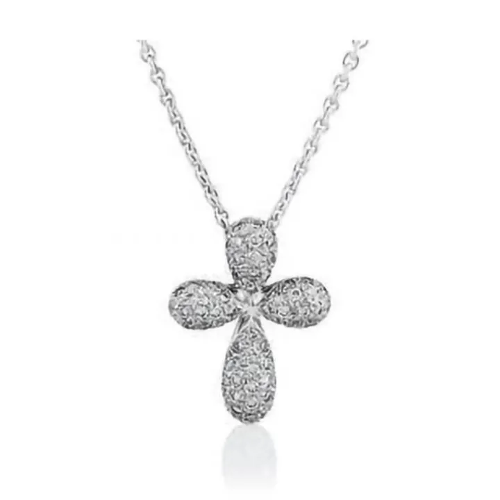 Pavé Diamond Cross Pendant