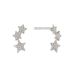 Pavé Three Star Studs