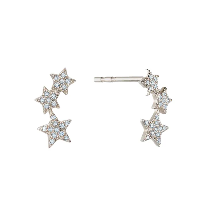 Pavé Three Star Studs
