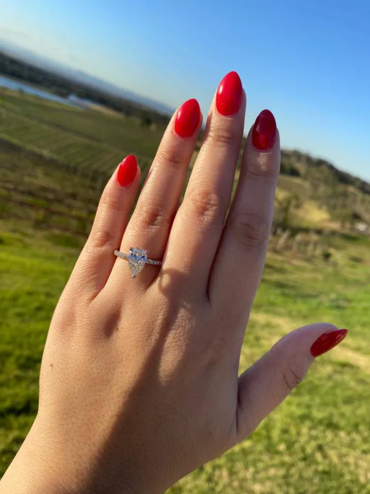 Pear Allegra Engagement Ring